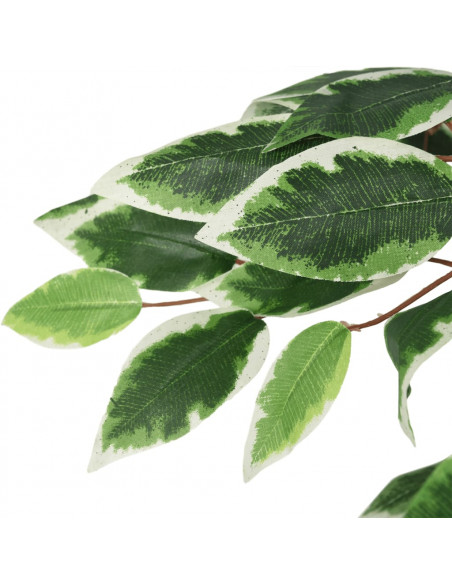 Albero di Ficus Artificiale 378 Foglie 80 cm Verde