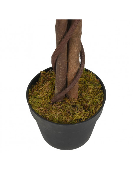 Albero di Ficus Artificiale 378 Foglie 80 cm Verde