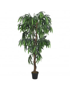 Albero Mango Artificiale 900 Foglie 180 cm Verde 2