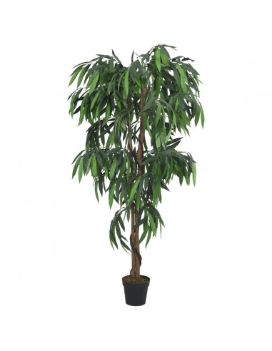 Albero Mango Artificiale 900 Foglie 180 cm Verde