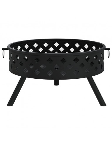 Braciere con Attizzatoio 58 cm XXL in Acciaio