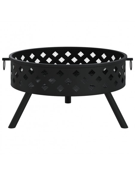 Braciere con Attizzatoio 58 cm XXL in Acciaio