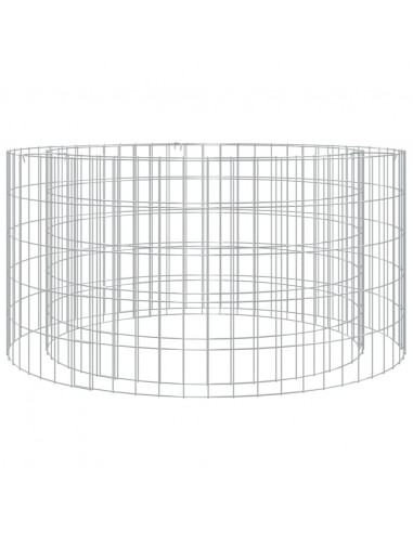 Caminetto a Gabbione Ø 100 cm Ferro Zincato