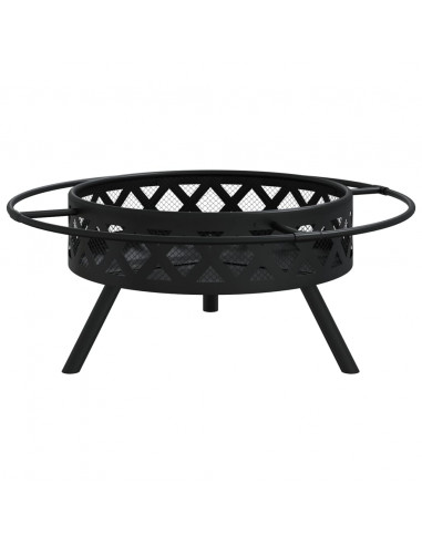 Braciere con Attizzatoio 70 cm XXL in Acciaio