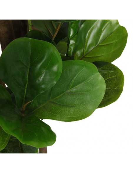 Albero Ficus Lyrata 180 Foglie 150 cm Verde