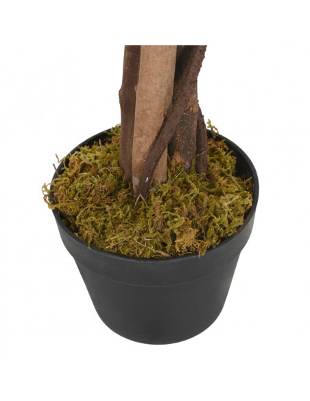 Glicine Artificiale 840 Foglie 150 cm Verde e Bianco