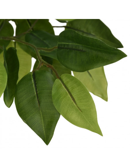 Albero di Ficus Artificiale 378 Foglie 80 cm Verde