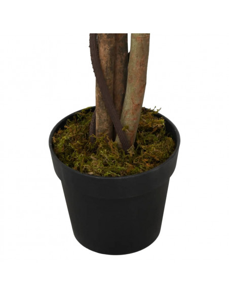 Albero di Ficus Artificiale 378 Foglie 80 cm Verde