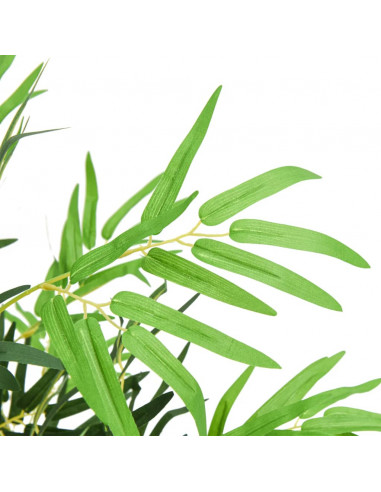 Albero Bambù Artificiale 730 Foglie 120 cm Verde
