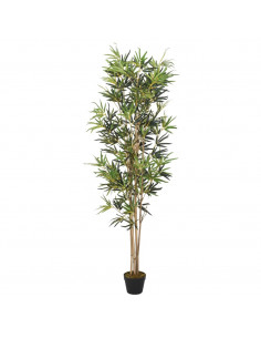 Albero Bambù Artificiale 828 Foglie 150 cm Verde 2
