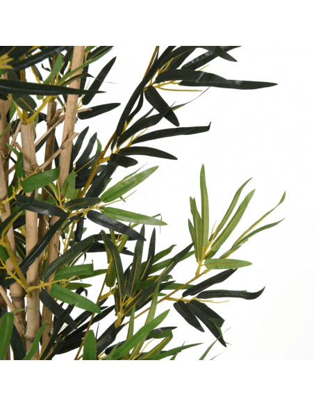 Albero Bambù Artificiale 828 Foglie 150 cm Verde