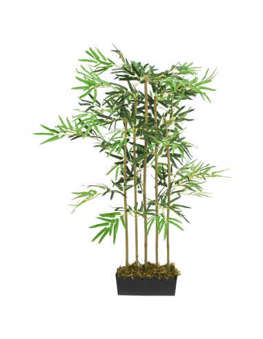 Albero Bambù Artificiale 730 Foglie 120 cm Verde