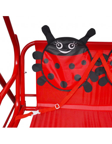Altalena per bambini rossa