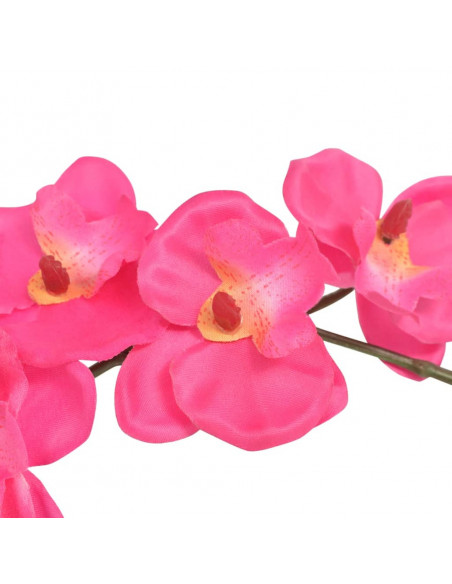 Orchidea Artificiale con Vaso 30 cm Rossa