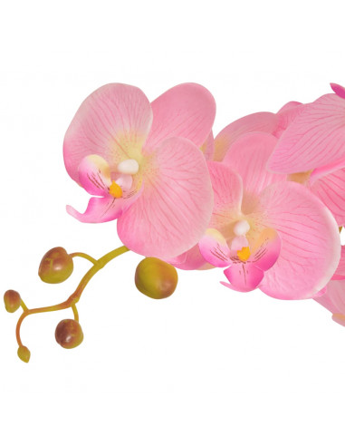 Orchidea Artificiale con Vaso 65 cm Rosa