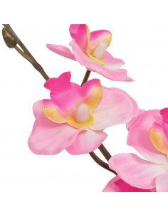 Orchidea Artificiale con Vaso 30 cm Rosa 2