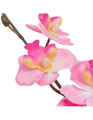 Orchidea Artificiale con Vaso 30 cm Rosa