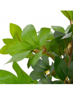 Albero di Alloro Artificiale con Vaso Verde 120 cm 2