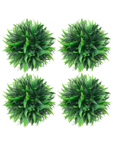 Sfere di Bosso Artificiale 4 pz 15 cm