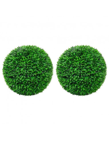 Sfere di Bosso Artificiale 2 pz 55 cm