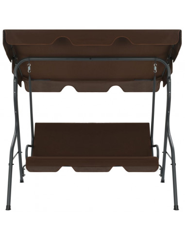 Panchina a Dondolo da Giardino Caffè 170x110x153 cm