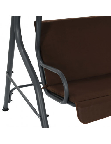 Panchina a Dondolo da Giardino Caffè 170x110x153 cm