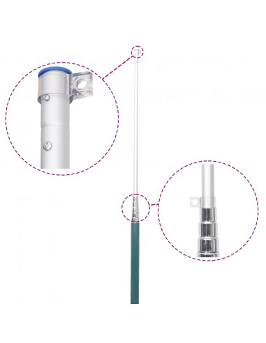 Asta e Bandiera Belgio 5,5 m Alluminio