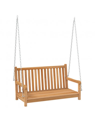 Dondolo da Giardino in Legno Massello di Teak 114x60x64 cm
