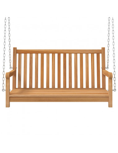 Dondolo da Giardino in Legno Massello di Teak 114x60x64 cm