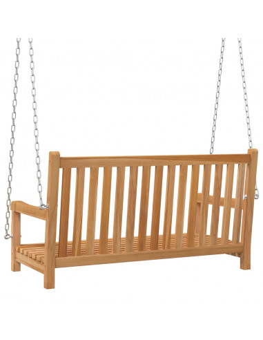 Dondolo da Giardino in Legno Massello di Teak 114x60x64 cm