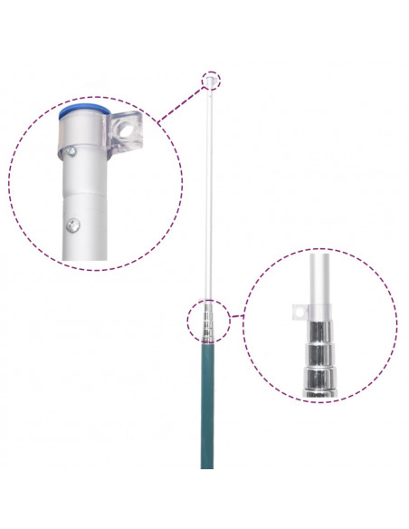 Asta e Bandiera Polonia 5,5 m Alluminio