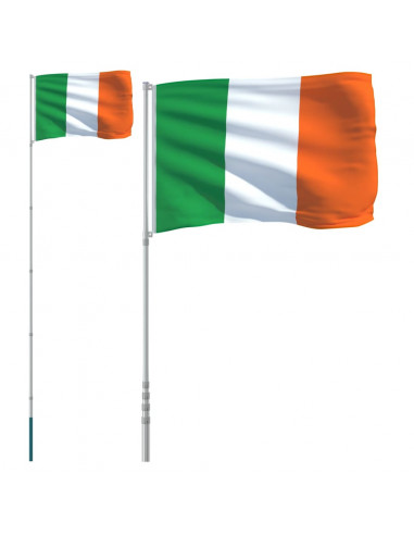 Asta e Bandiera Irlanda 5,55 m Alluminio