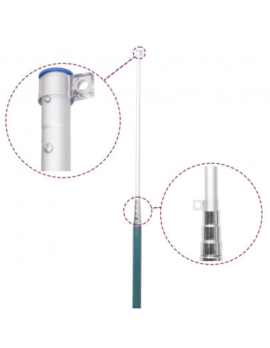 Asta e Bandiera Irlanda 5,55 m Alluminio