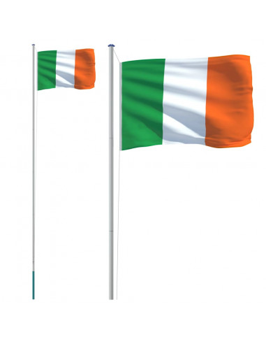 Asta e Bandiera Irlanda 6,23 m Alluminio