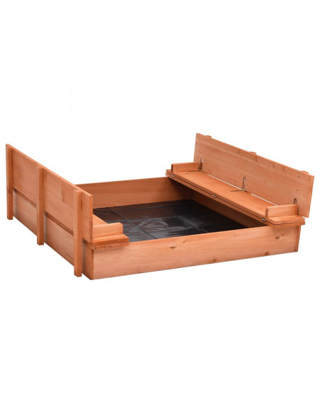 Sabbiera in Legno di Abete 95x90x15 cm