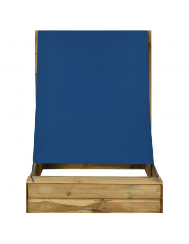 Sabbiera con Tetto 160x100x133 cm Legno di Pino Impregnato