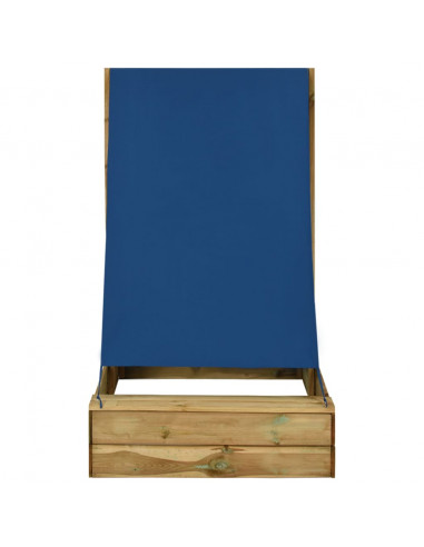 Sabbiera con Tetto 80x60x97,5 cm Legno di Pino Impregnato