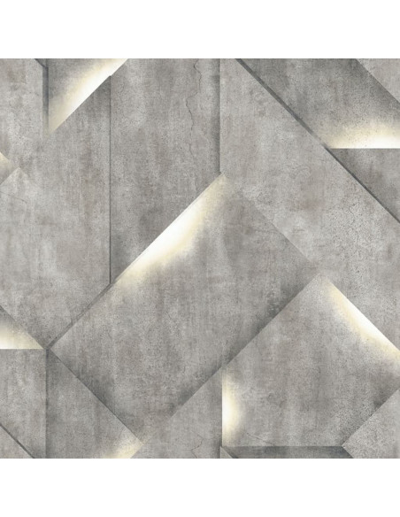 DUTCH WALLCOVERINGS Carta da Parati Onyx Grigio Scuro