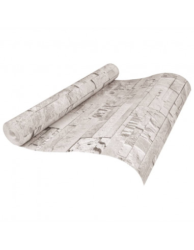 Carta da Parati 3D Effetto Pietra Crema