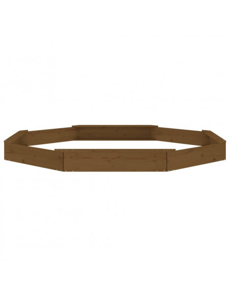 Sabbiera con Sedute Ambra Ottagonale in Legno Massello di Pino