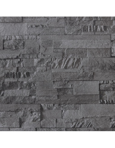 Carta da Parati 3D Effetto Pietra Nera