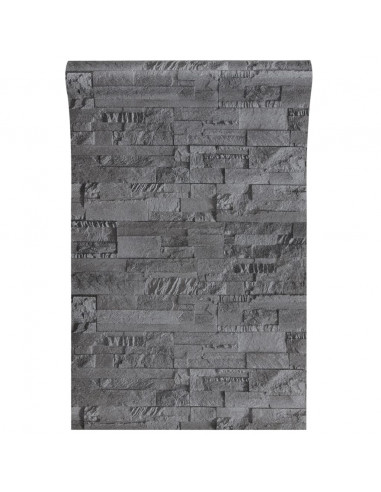 Carta da Parati 3D Effetto Pietra Nera