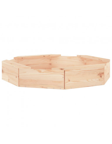 Sabbiera con Sedute Ottagonale in Legno Massello di Pino