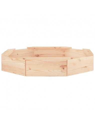 Sabbiera con Sedute Ottagonale in Legno Massello di Pino