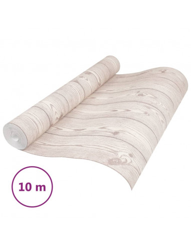 Carta da Parati 3D Venature Legno Grigia