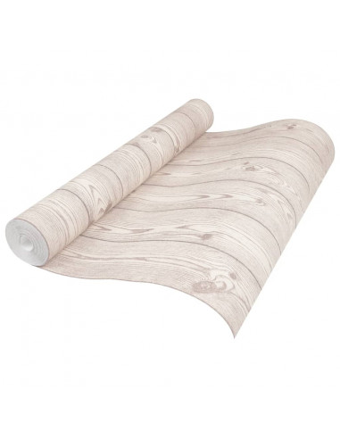 Carta da Parati 3D Venature Legno Grigia