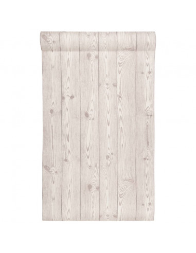 Carta da Parati 3D Venature Legno Grigia