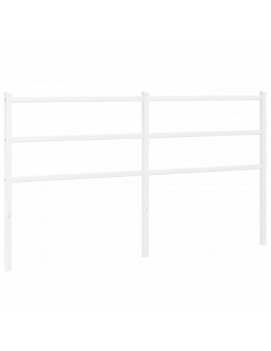 Testiera in Metallo Bianco 150 cm