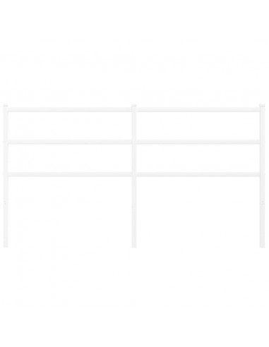 Testiera in Metallo Bianco 150 cm