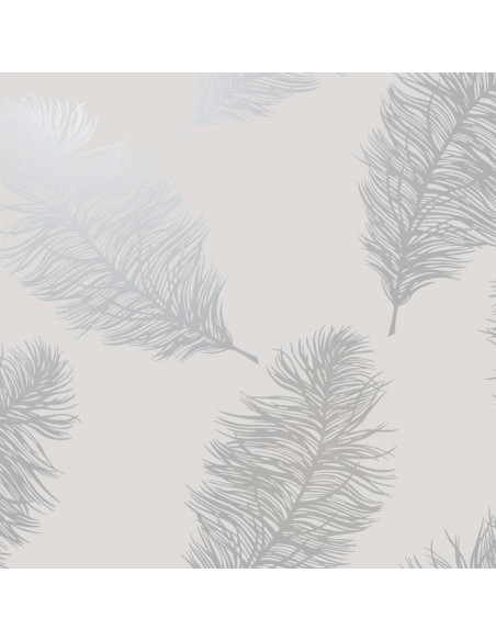 DUTCH WALLCOVERINGS Carta da Parati Fawning Feather Grigio Chiaro
